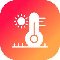 diseño de icono creativo de alta temperatura vector