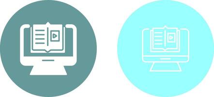 E Learning Vector Icon