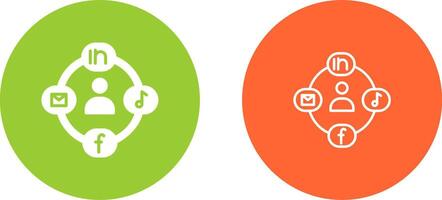 Social Circle Vector Icon