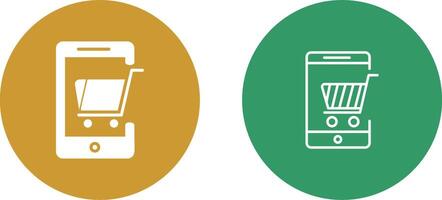 Mobile Shopping Vector Icon