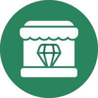 Diamond Shop Creative Icon Design vector