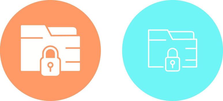 Secure Folder Vector Icon