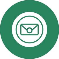 Circle Envelope Creative Icon Design vector