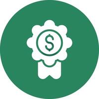 Badge-Dollar Creative Icon Design vector