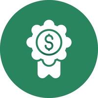 Badge-Dollar Creative Icon Design vector