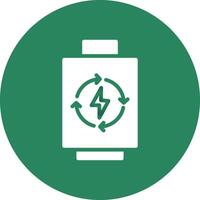 Rechargeable Battery Creative Icon Design vector