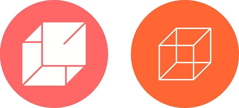 icono de vector de cubo