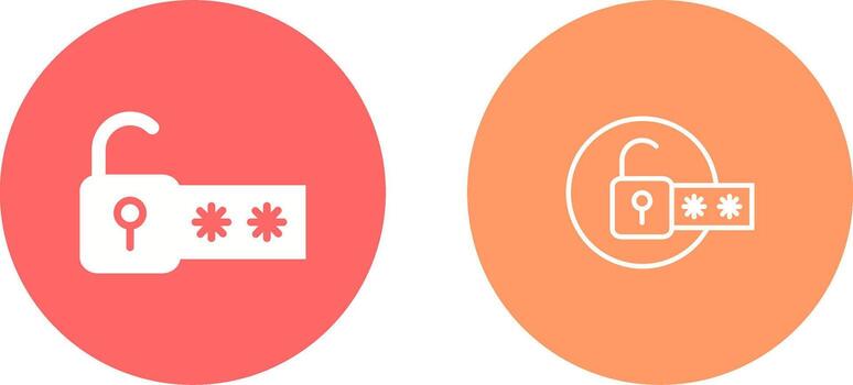 icono de vector de bloqueo de contraseña