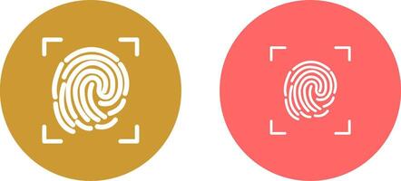 Fingerprint Lock Vector Icon