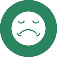 Sad Creative Icon Design vector