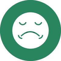 Sad Creative Icon Design vector