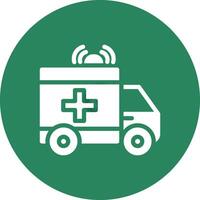 Ambulance Creative Icon Design vector