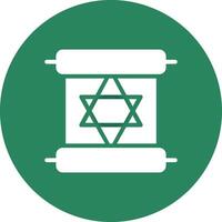 Scroll torah Creative Icon Design vector