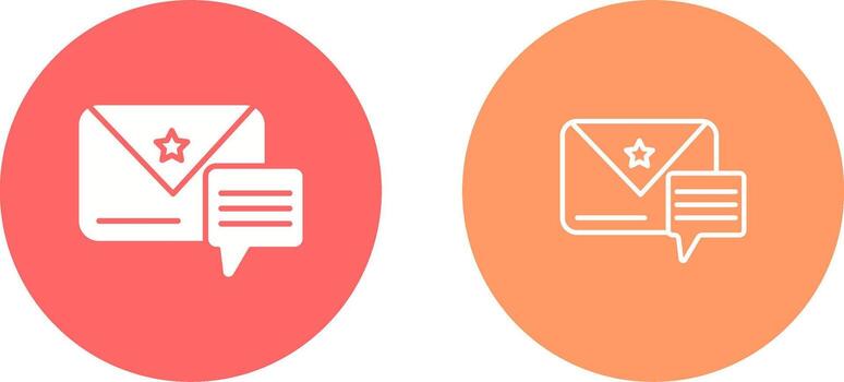 icono de vector de mensaje