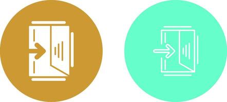 Exit Sign Vector Icon