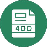 4DD Creative Icon Design vector