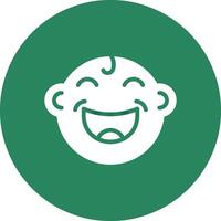 Glyph Circle Gradient Design vector