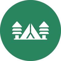 Tent Creative Icon Design vector