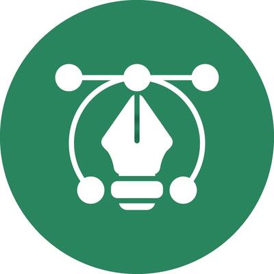 Glyph Circle Gradient Design