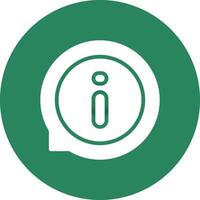 Glyph Circle Gradient Design vector