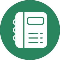 Glyph Circle Gradient Design vector