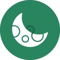 Glyph Circle Gradient Design vector