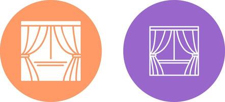 Curtains Vector Icon