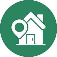 Home Location Creative Icon Design vector