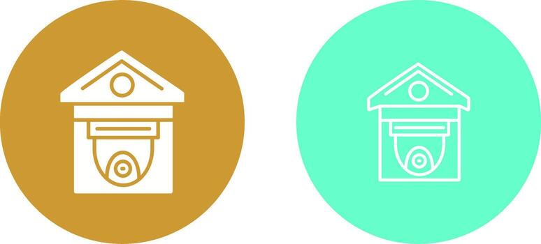 icono de vector de cámara de seguridad
