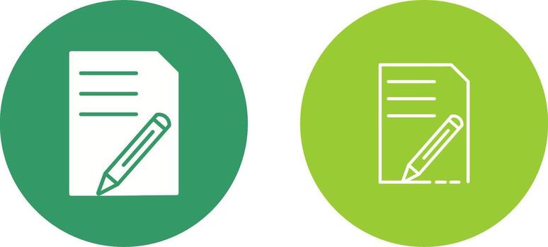 icono de vector de edición de documento