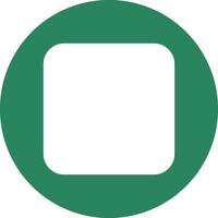 Glyph Circle Gradient Design vector