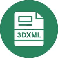 3DXML Creative Icon Design vector