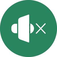 Mute Speaker Creative Icon Design vector