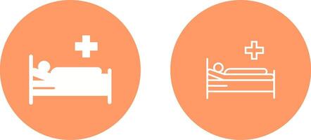 Patient Bed Vector Icon