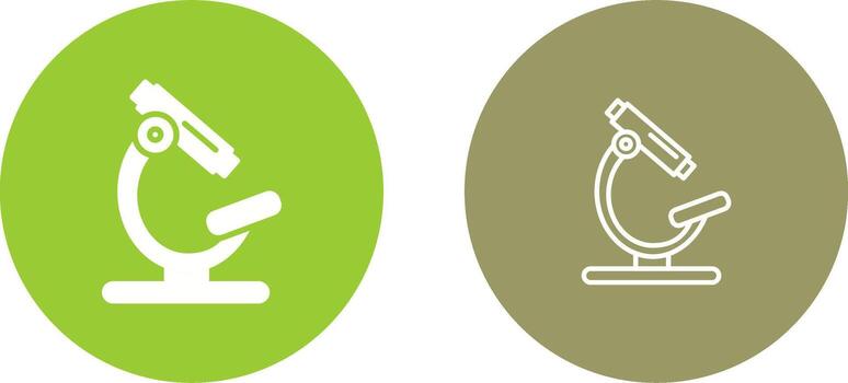 icono de vector de microscopio