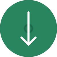 Down Arrow Creative Icon Design vector