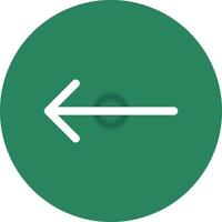 Left Arrow Creative Icon Design vector