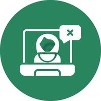 Wrong User Creative Icon Design vector