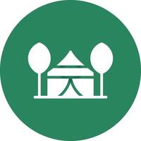 Tent Creative Icon Design vector