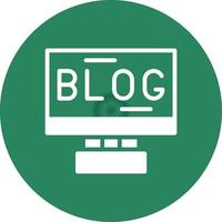 Blogging Creative Icon Design vector