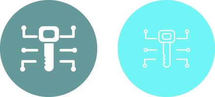 Electronic Key Vector Icon