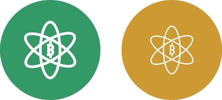 Bitcoin Science Vector Icon