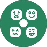 Perceiving Emotions Creative Icon Design vector