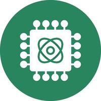 Quantum Technology Creative Icon Design vector