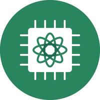 Quantum Computer Creative Icon Design vector