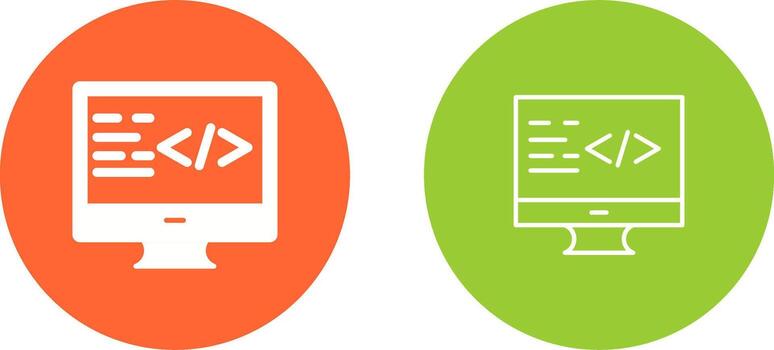 icono de vector de codificación