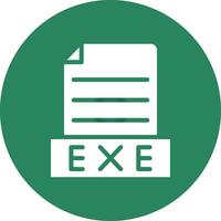 Exe Creative Icon Design vector