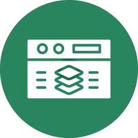 Full Stack Developer Creative Icon Design vector