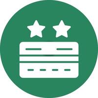 Points Rewards Cards Creative Icon Design vector