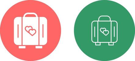 Lover Suitcase Vector Icon